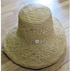 Vintage Straw Hat with Tie Garden Sun Protection Cooling Woven  eb-11981121